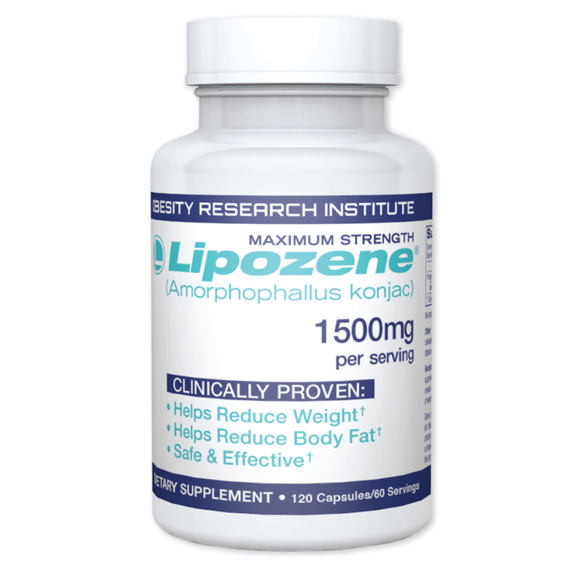 Lipozene MEGA Bottle - 120 Capsules, Making it Our Largest Size Available - Appetite Suppressant - dailyvitalstore