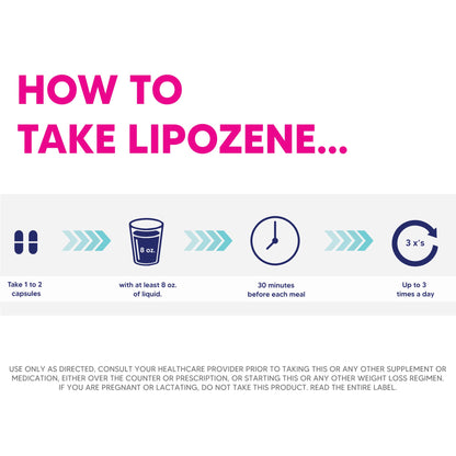 Lipozene MEGA Bottle - 120 Capsules, Making it Our Largest Size Available - Appetite Suppressant - dailyvitalstore