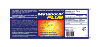 Lipozene MetaboUP Plus - 2 60 Ct Bottles - Thermogenic Weight Loss - Energy Booster Pills - dailyvitalstore