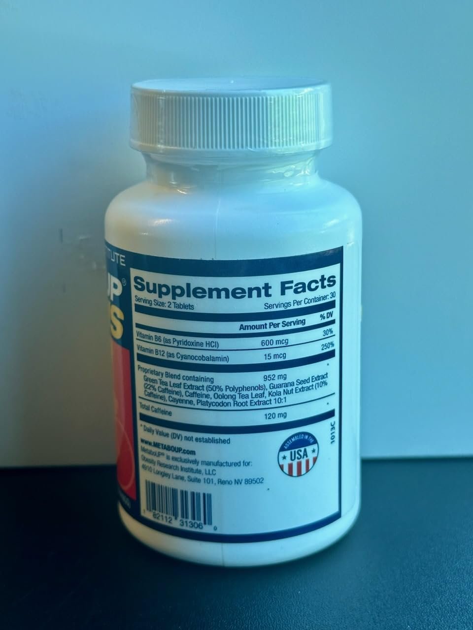 Lipozene MetaboUP Plus - 2 60 Ct Bottles - Thermogenic Weight Loss - Energy Booster Pills - dailyvitalstore