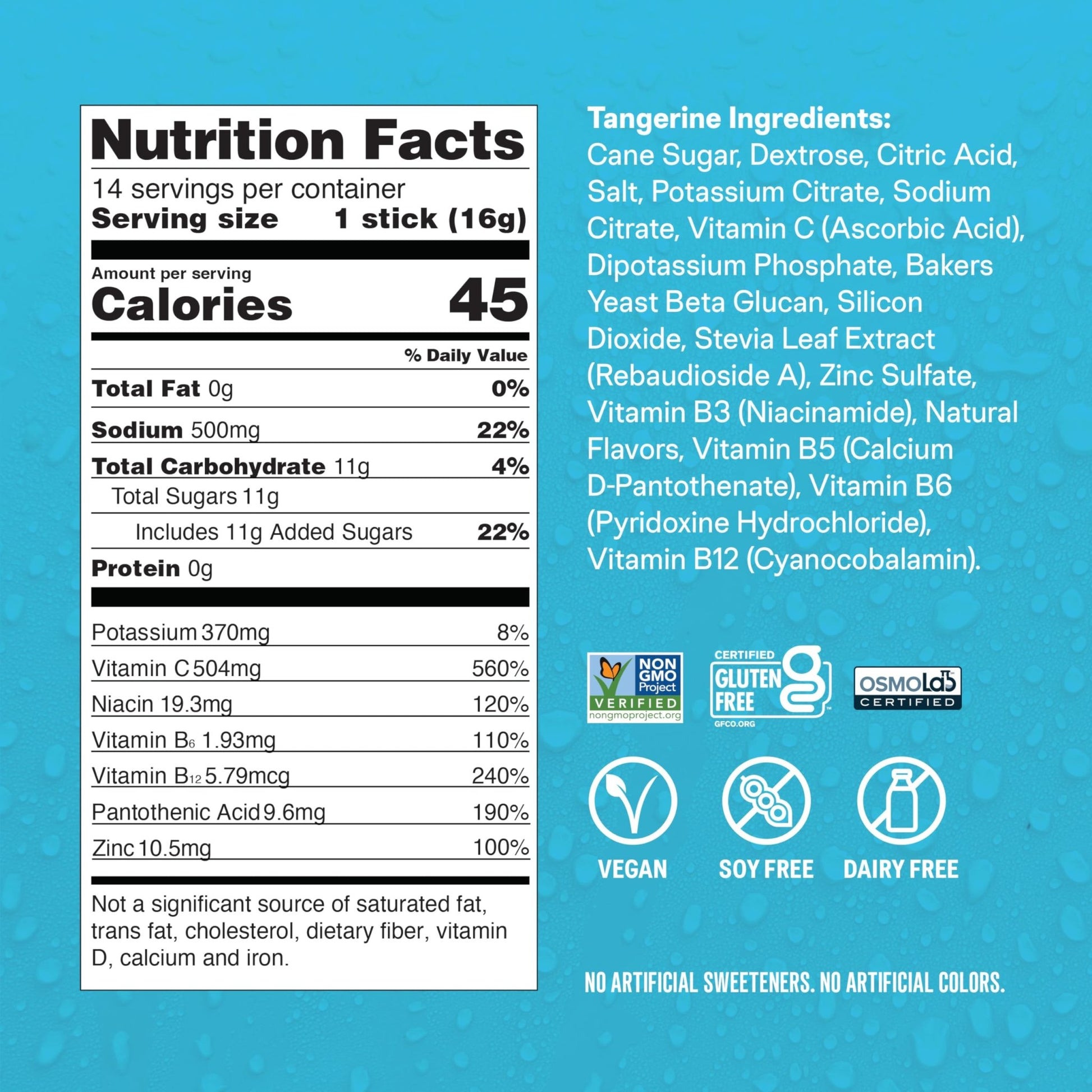 Liquid I.V.® Hydration Multiplier +Immune Support - Tangerine | Electrolyte Powder Drink Mix | 1 Pack (14 Servings) - dailyvitalstore