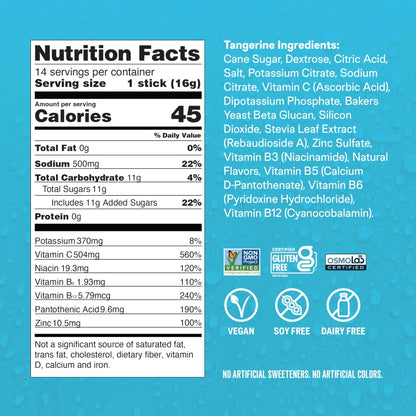 Liquid I.V.® Hydration Multiplier +Immune Support - Tangerine | Electrolyte Powder Drink Mix | 1 Pack (14 Servings) - dailyvitalstore