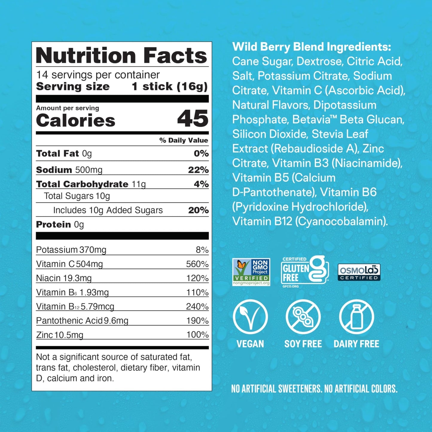 Liquid I.V.® Hydration Multiplier +Immune Support - Wild Berry Blend | Electrolyte Powder Drink Mix | 1 Pack (14 Servings) - dailyvitalstore