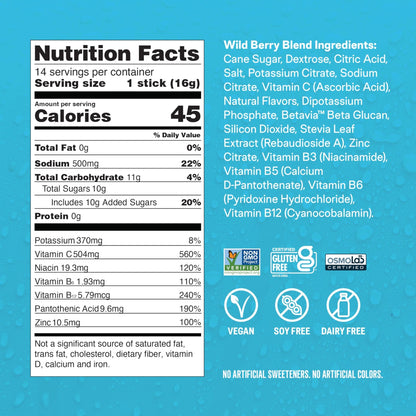 Liquid I.V.® Hydration Multiplier +Immune Support - Wild Berry Blend | Electrolyte Powder Drink Mix | 1 Pack (14 Servings) - dailyvitalstore