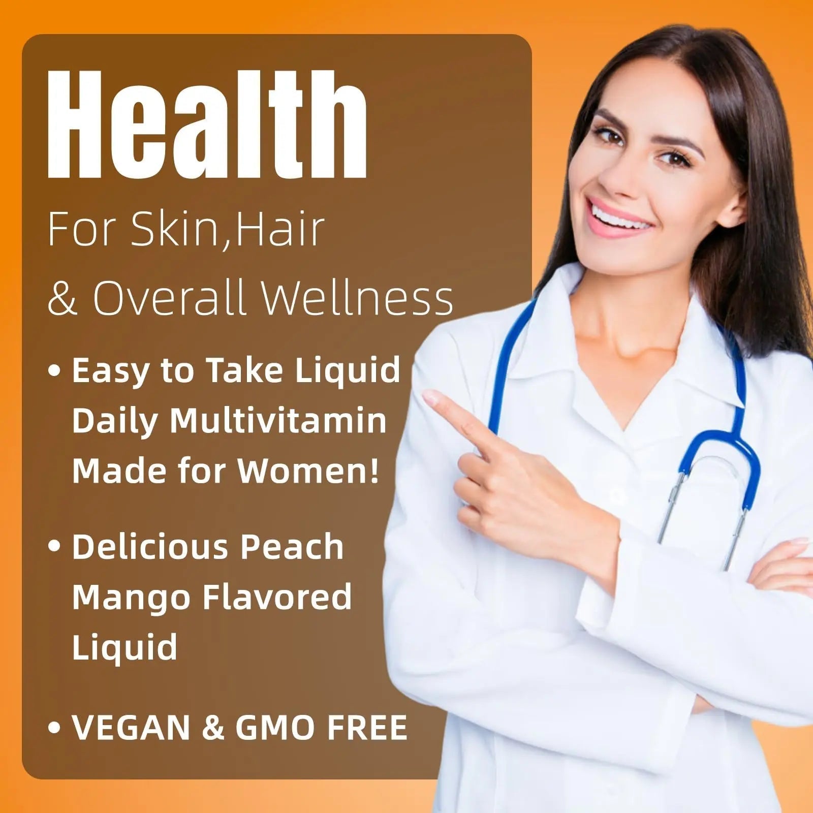Liquid Multivitamin for Hair Growth | Biotin 10000mcg | Hair & Skin Support Supplement | Clinically Tested for Thicker Hair & Skin Elasticity - dailyvitalstore