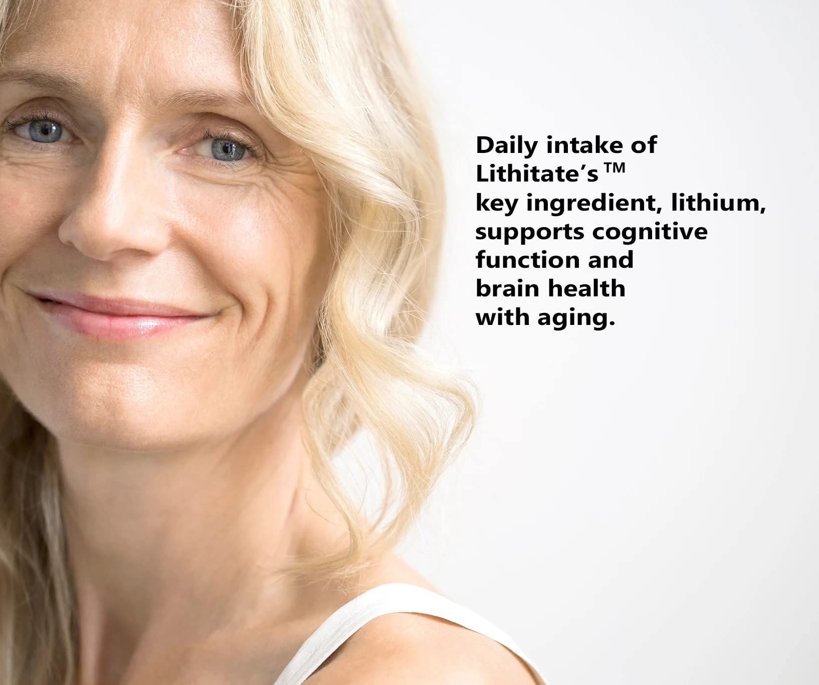 lithitate Lithium Aspartate 10mg | Supports Cognitive Function & Brain Health with Aging | NSF Certified | Promotes Mental Clarity, Healthy Mood & Longevity - dailyvitalstore