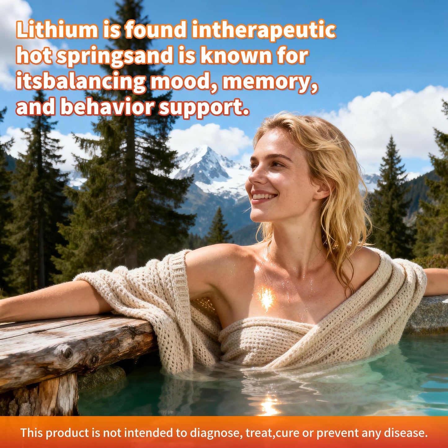 Lithium Orotate 5mg 10mg Gummies Lithium Supplements with Vitamin B, Magnesium & Selenium for Mood Support, Stress Relief, Brain Health, Non-GMO, Vegan, Gluten Free - dailyvitalstore