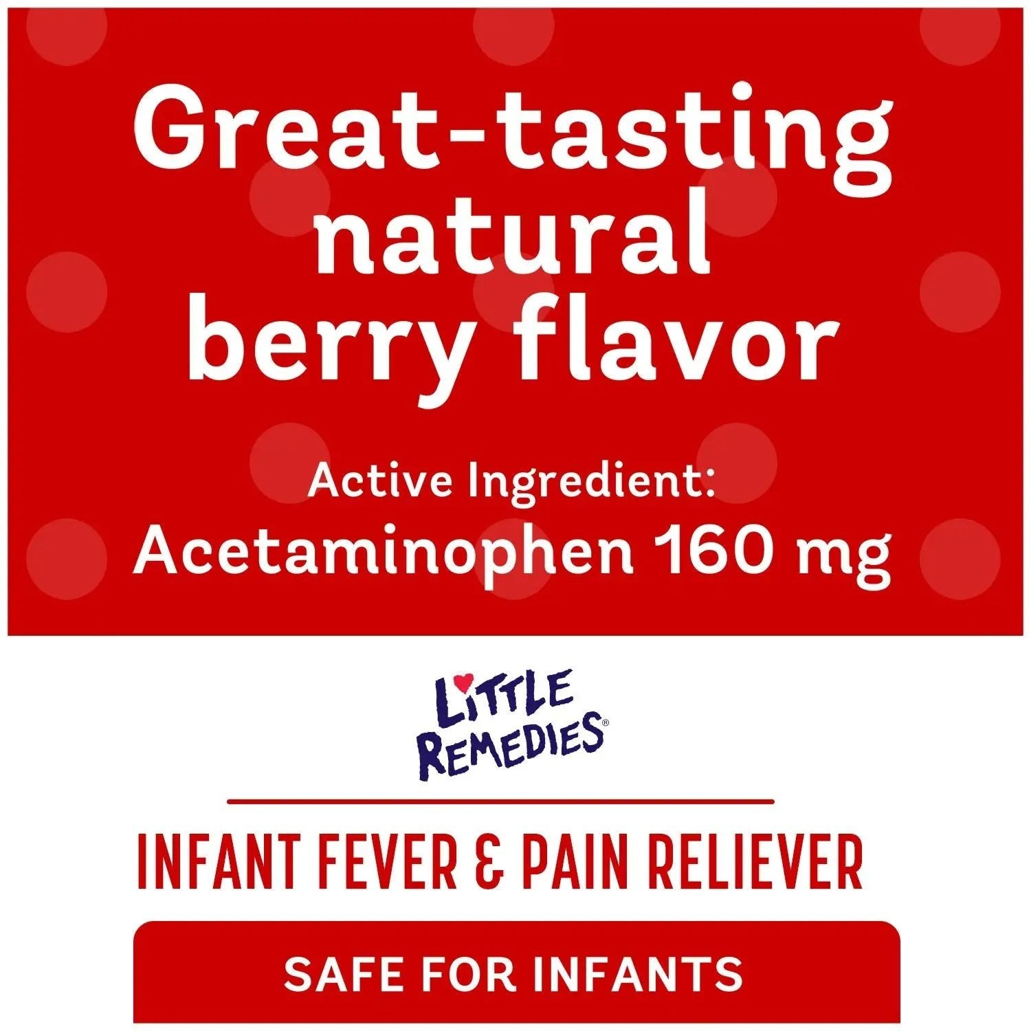 Little Remedies Infant Fever & Pain Reliever with Acetaminophen, Baby Medicine with No Artificial Sweeteners, Flavors or Dyes, Natural Berry Flavor, 2 Fl Oz, Pack of 2 - dailyvitalstore