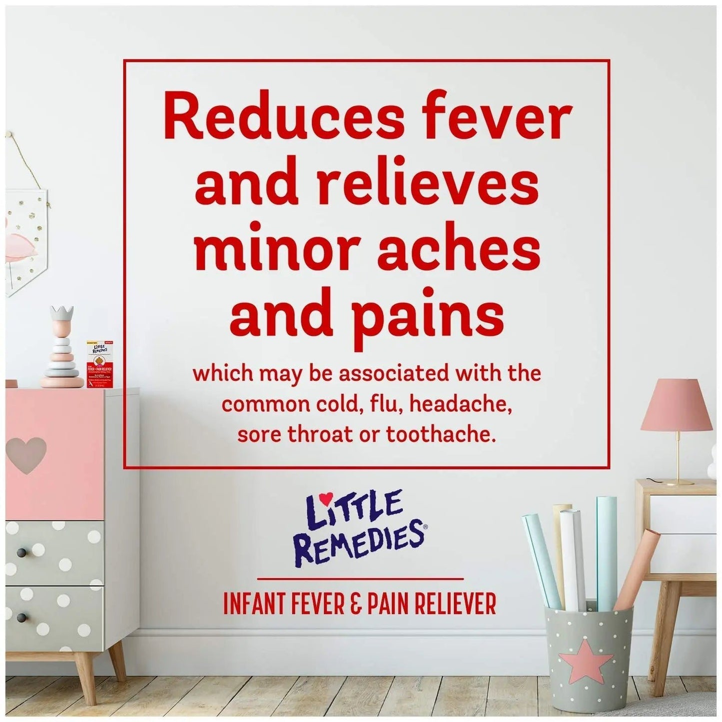 Little Remedies Infant Fever & Pain Reliever with Acetaminophen, Baby Medicine with No Artificial Sweeteners, Flavors or Dyes, Natural Berry Flavor, 2 Fl Oz, Pack of 2 - dailyvitalstore