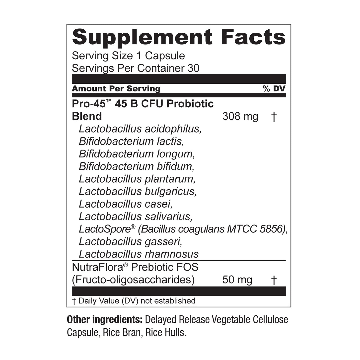 Live Conscious PRO45 Probiotics for Women & Men: Comprehensive Formula, 45 Billion CFU, 11 Strains, Dairy Free - w/Prebiotics and Probiotics - dailyvitalstore