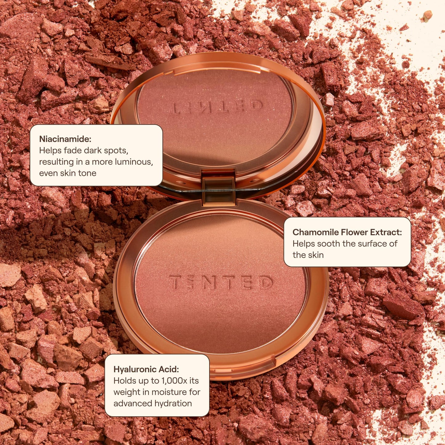 Live Tinted Huebeam Jumbo Gradient Blushing Bronzer - Lightweight, Highly-Pigmented, Buildable & Blendable - Sunkissed, Glowy, Even Toned Skin Face Blush and Bronzer - 15g / 0.5 oz - dailyvitalstore