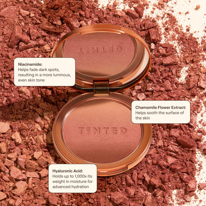 Live Tinted Huebeam Jumbo Gradient Blushing Bronzer - Lightweight, Highly-Pigmented, Buildable & Blendable - Sunkissed, Glowy, Even Toned Skin Face Blush and Bronzer - 15g / 0.5 oz - dailyvitalstore