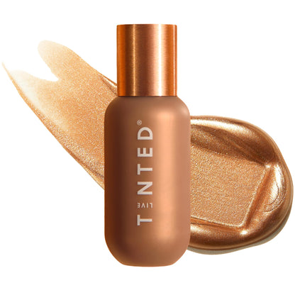 Live Tinted Hueglow Liquid Highlighter Drops - Lightweight Serum-Infused Highlighter, Non-Greasy Formula for Natural Radiance and Advanced Hydration, Dusk, 1.7fl oz / 50mL - dailyvitalstore