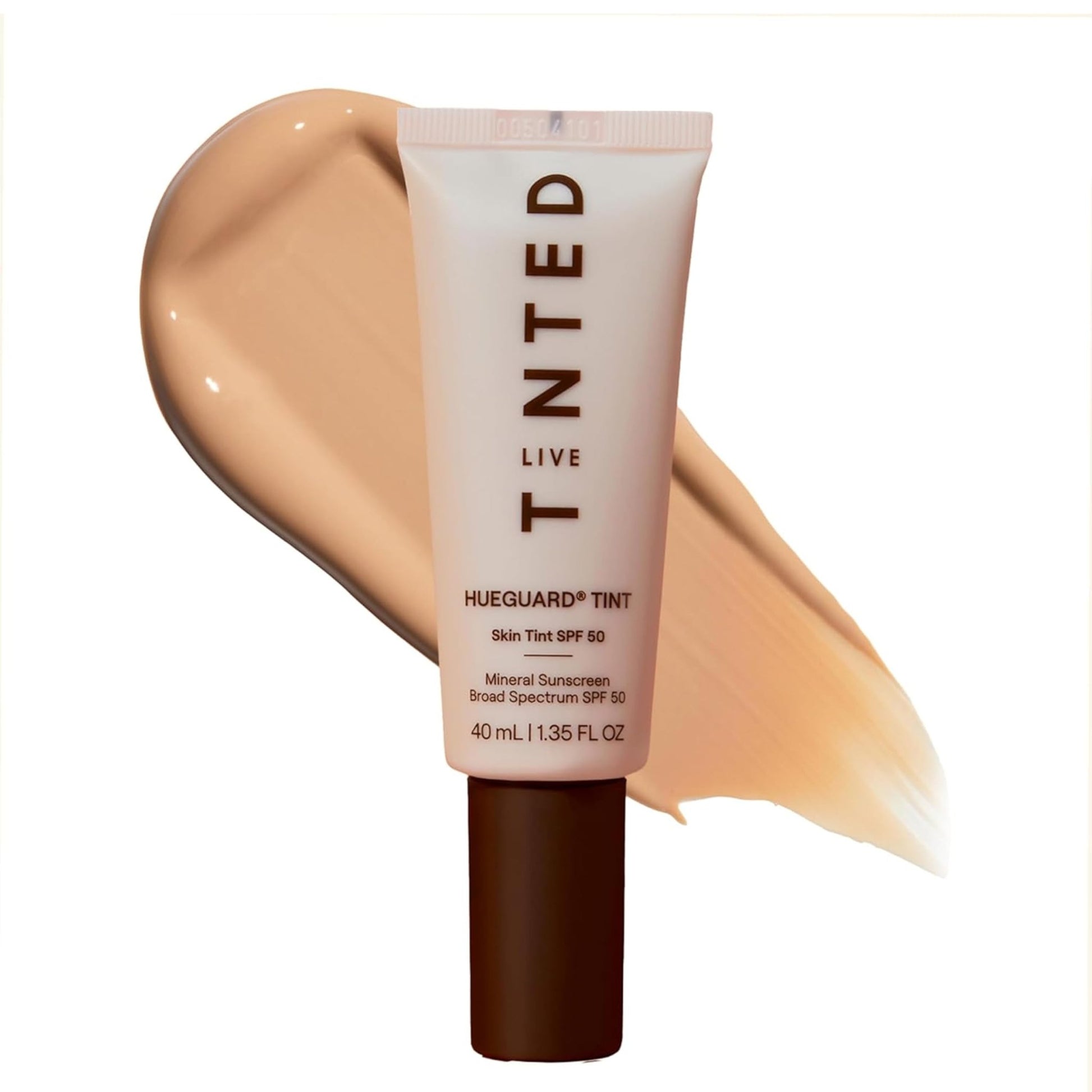 Live Tinted Hueguard Skin Tint SPF 50 - Tinted Mineral Sunscreen with Light-Medium Buildable Coverage With a Hydrating and Radiant Finish - Water and Sweat Resistant, 1.35 fl oz - Shade 10 - dailyvitalstore