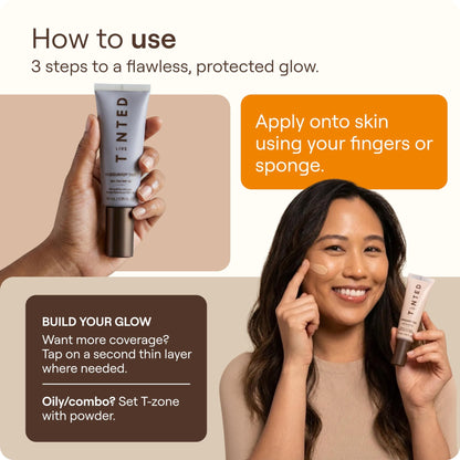 Live Tinted Hueguard Skin Tint SPF 50 - Tinted Mineral Sunscreen with Light-Medium Buildable Coverage With a Hydrating and Radiant Finish - Water and Sweat Resistant, 1.35 fl oz - Shade 10 - dailyvitalstore