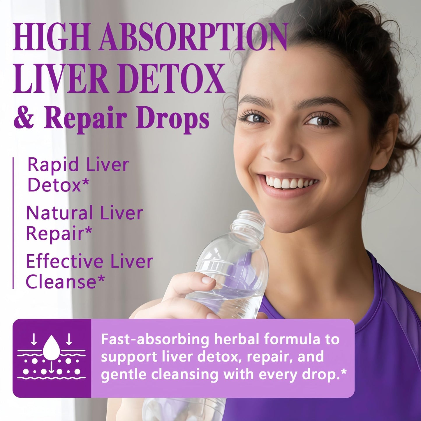 Liver Cleanse Detox & Repair Drops - Liquid Liver Support Tincture with Milk Thistle, Dandelion, Artichoke, TUDCA, NAC, Chanca Piedra - 15-in-1 Advanced Liver Detox Health Supplement - Vegan, Non-GMO - dailyvitalstore