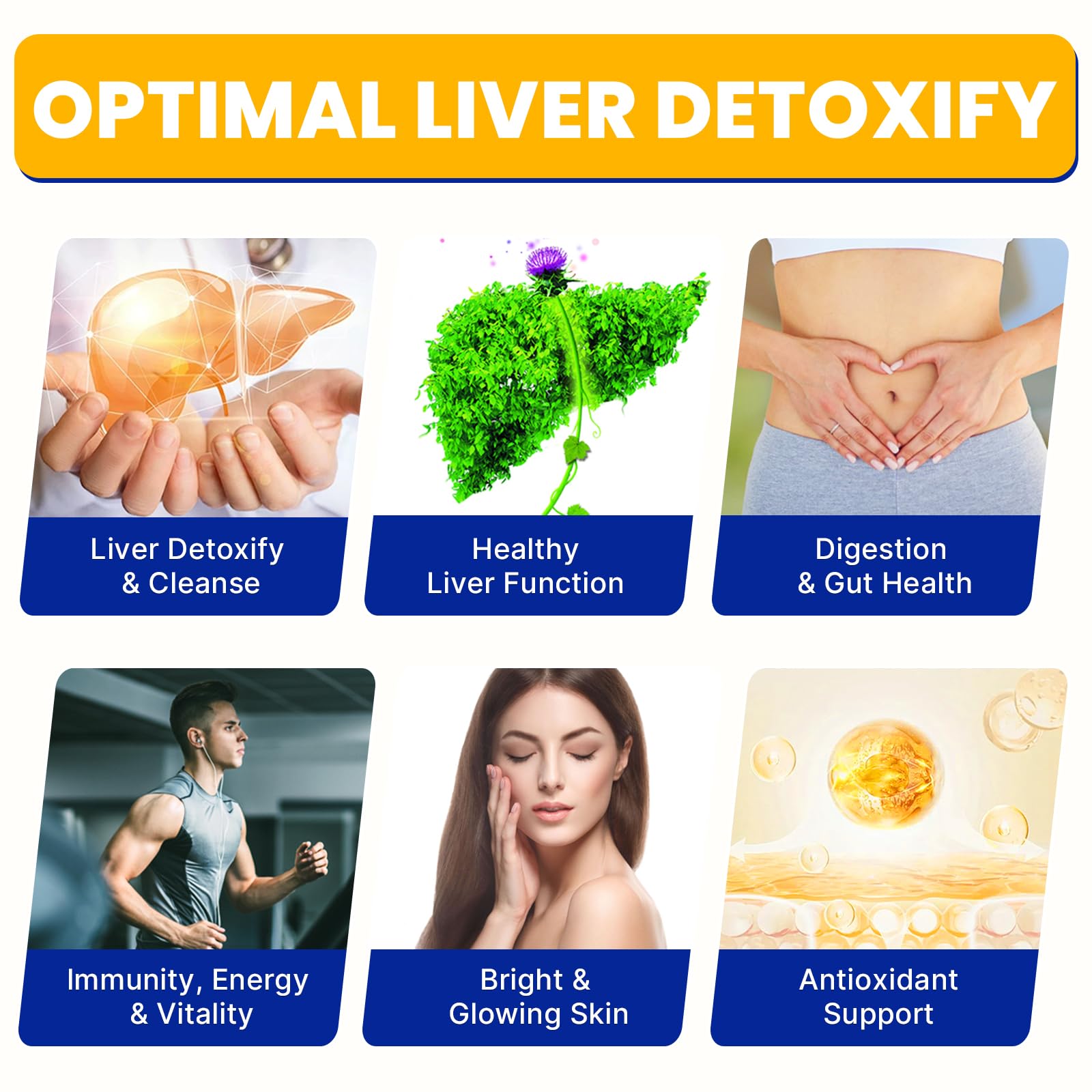 Liver Detoxify Repair & Cleanse, 20 Billion Afu Akkermansia Probiotic with Milk Thistle, Dandelion & Turmeric, 8-in-1 Herbal Formula for Liver Support & Renew, - dailyvitalstore