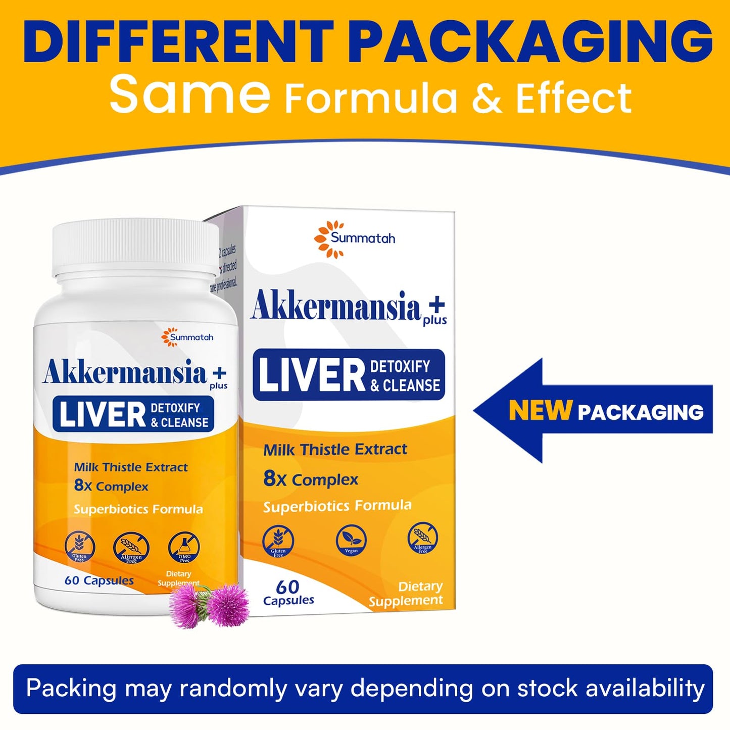Liver Detoxify Repair & Cleanse, 20 Billion Afu Akkermansia Probiotic with Milk Thistle, Dandelion & Turmeric, 8-in-1 Herbal Formula for Liver Support & Renew, - dailyvitalstore