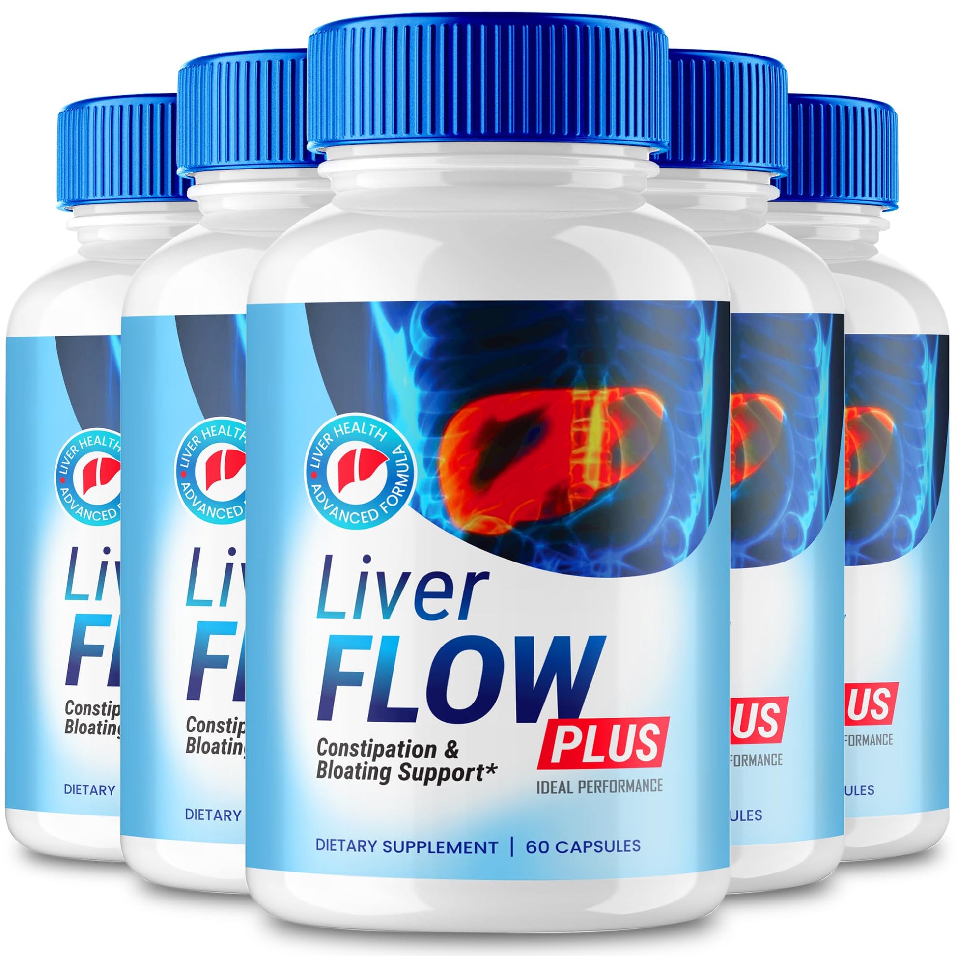 Liver Flow Plus Capsules, LiverFlow Pills Gut Health Formula Supplement - Maximum Strength, All Natural Pills Overall Health & Wellness, Liver FlowPlus Probiotics - dailyvitalstore