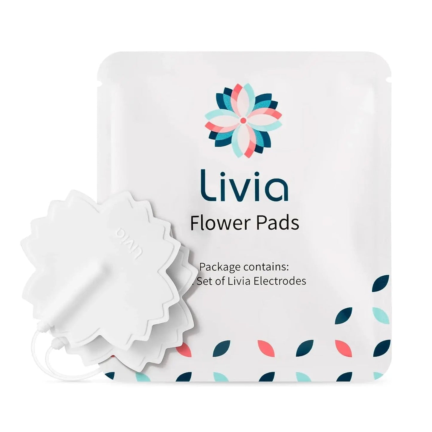 Livia Flower Pads | Electrodes Menstrual Pain Relief Device | Compact, Lightweight, Discreet | Skin-Friendly & Easy to Apply | 1 Set of Electrodes - dailyvitalstore