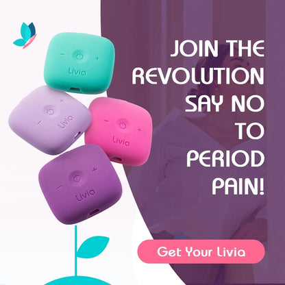 Livia Flower Pads | Electrodes Menstrual Pain Relief Device | Compact, Lightweight, Discreet | Skin-Friendly & Easy to Apply | 1 Set of Electrodes - dailyvitalstore