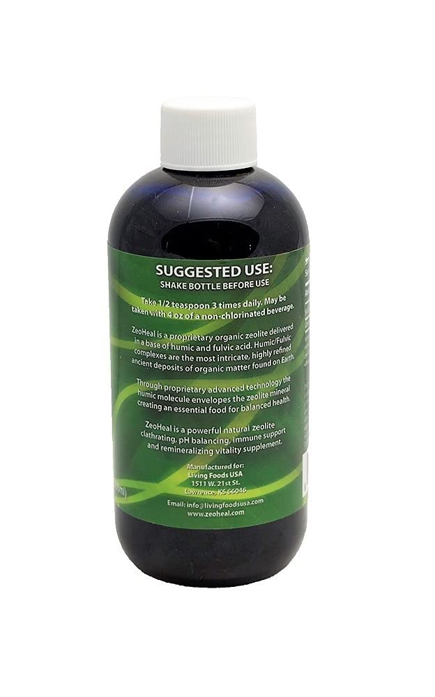 Living Foods USA ZeoHeal - Humic and Fulvic Acid Mineral Supplement 8 Fluid Ounce (2-Pack) - dailyvitalstore