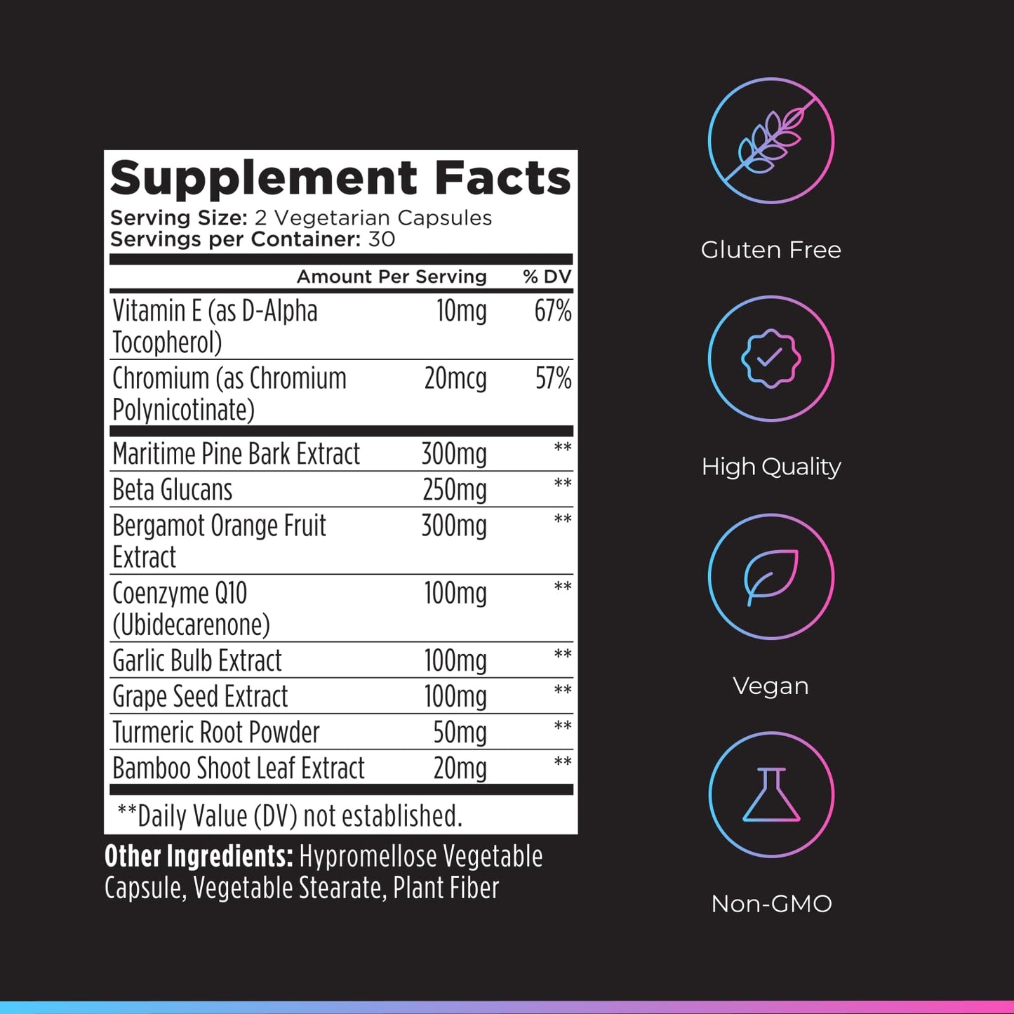 Livingood Daily Cholesterol Support Supplement with Garlic, CoQ10, Vitamin E, Bergamot, Plant Sterols for Body and Heart Health Support, Supports LDL and Triglycerides, Gluten Free, Vegan, 60 Capsules - dailyvitalstore