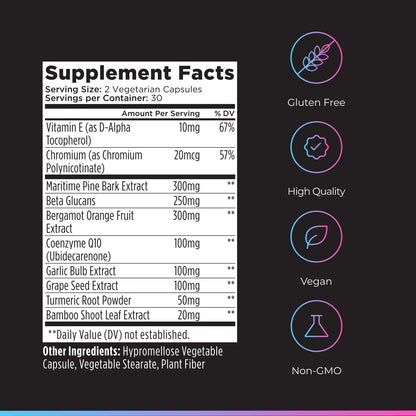 Livingood Daily Cholesterol Support Supplement with Garlic, CoQ10, Vitamin E, Bergamot, Plant Sterols for Body and Heart Health Support, Supports LDL and Triglycerides, Gluten Free, Vegan, 60 Capsules - dailyvitalstore