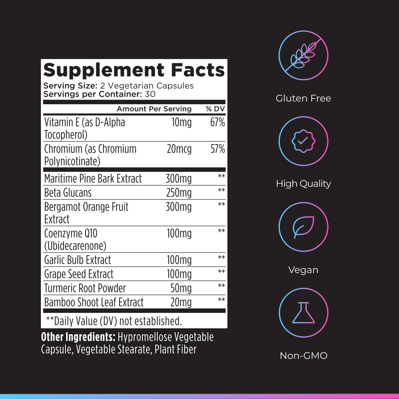 Livingood Daily Cholesterol Support Supplement with Garlic, CoQ10, Vitamin E, Bergamot, Plant Sterols for Body and Heart Health Support, Supports LDL and Triglycerides, Gluten Free, Vegan, 60 Capsules - dailyvitalstore