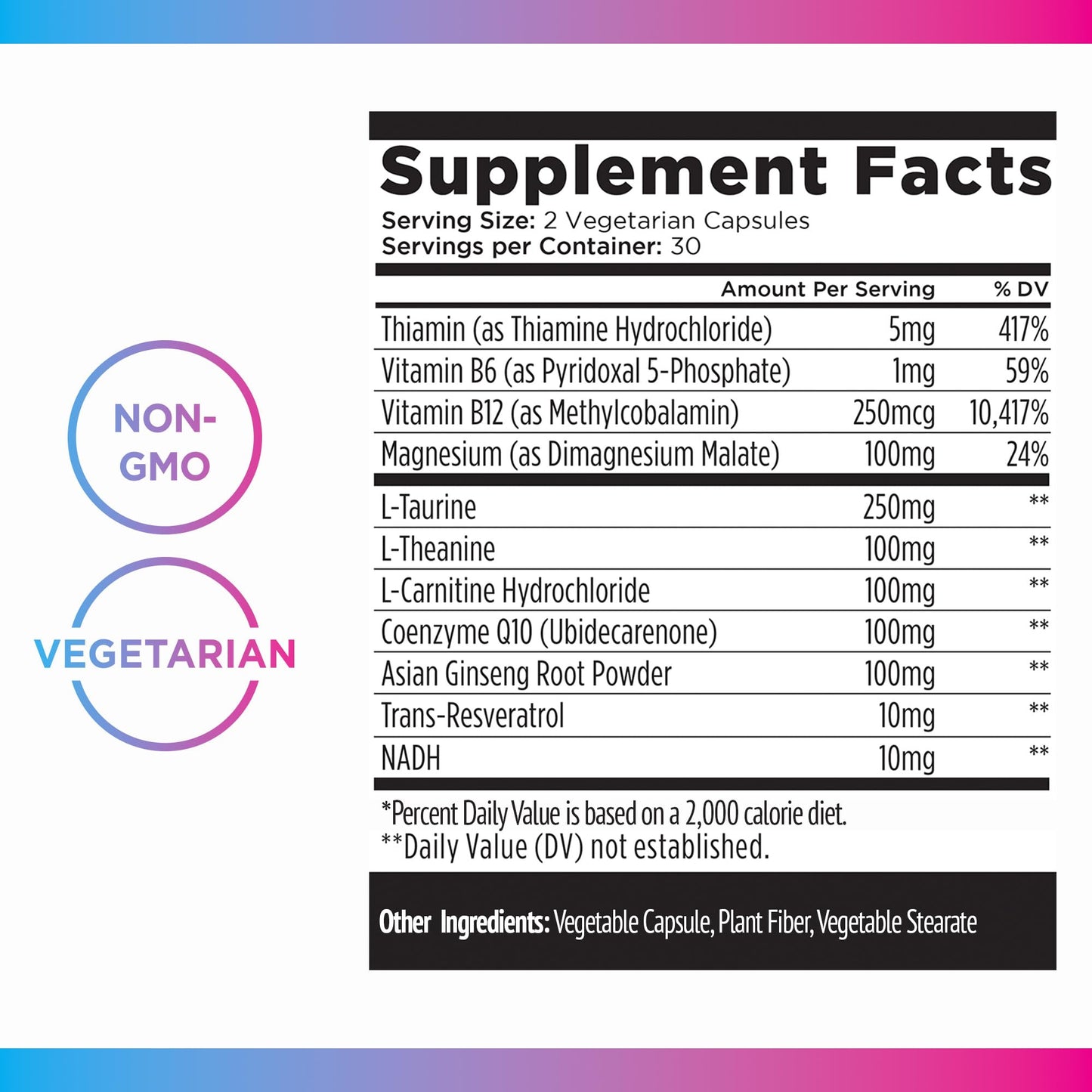Livingood Daily Energy Support, 11-in-1 Supplement with Magnesium, Vitamin B6, B12, Amino Acids, L Carnitine, CoQ10, Ginseng & L Theanine, Supports Natural Energy for Men & Women, Vegan, 60 Capsules - dailyvitalstore