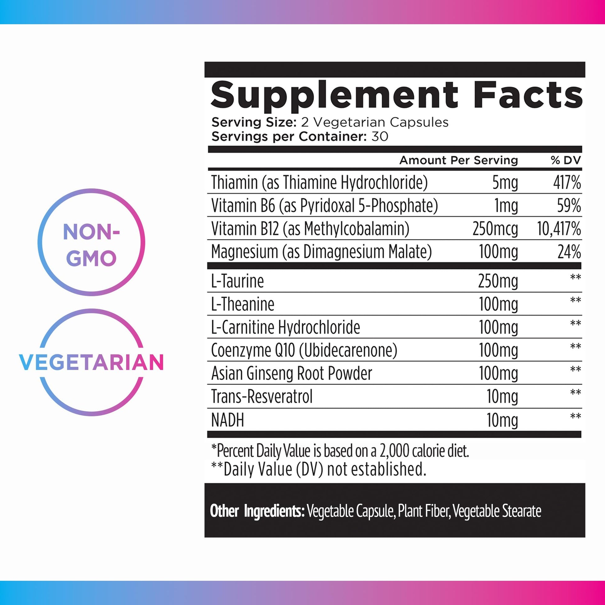 Livingood Daily Energy Support, 11-in-1 Supplement with Magnesium, Vitamin B6, B12, Amino Acids, L Carnitine, CoQ10, Ginseng & L Theanine, Supports Natural Energy for Men & Women, Vegan, 60 Capsules - dailyvitalstore