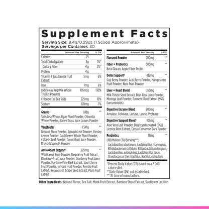 Livingood Daily Greens & Superfood Powder, Super Greens for Gut Health, Green Juice Powder with Spirulina, Chlorella, and Digestive Enzymes, Probiotics for Digestive Support, Chocolate, 30 Servings - dailyvitalstore