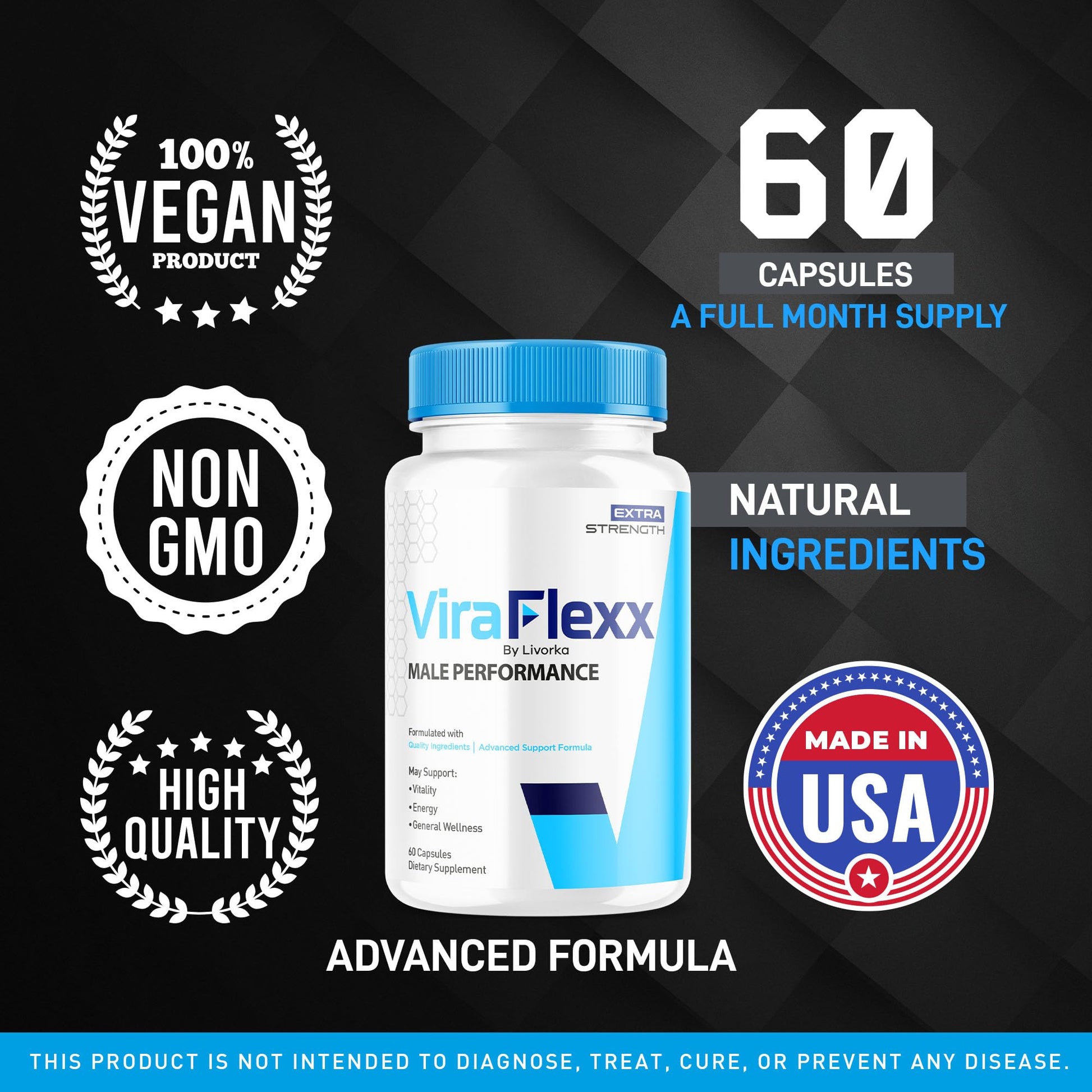 LIVORKA (3 Pack) ViraFlexx Capsules, ViraFlexx Advanced Support Formula Pills, Vira Flexx Pills (180 Capsules) - dailyvitalstore