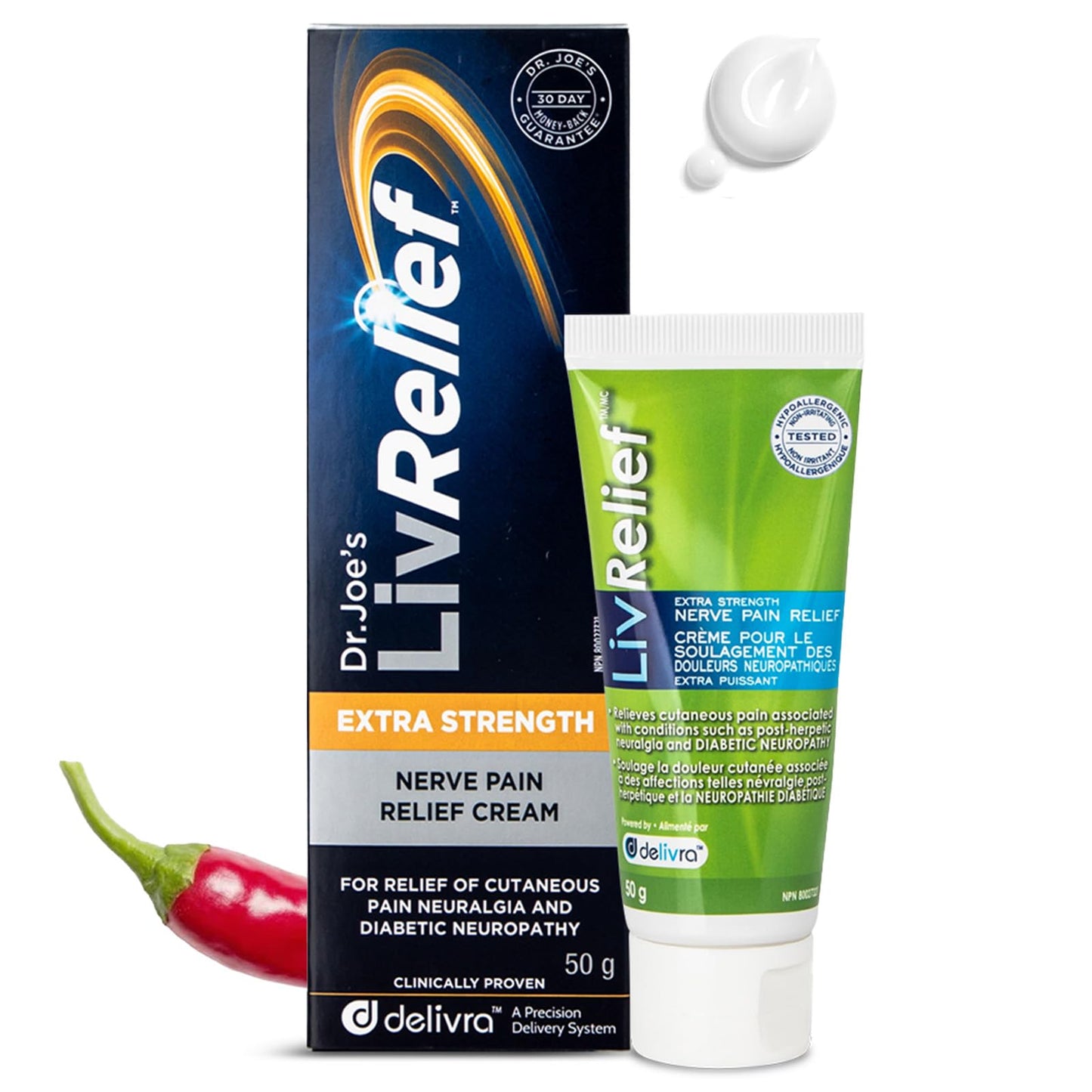LivRelief Nerve Pain Relief Extra Strength - 50g - dailyvitalstore