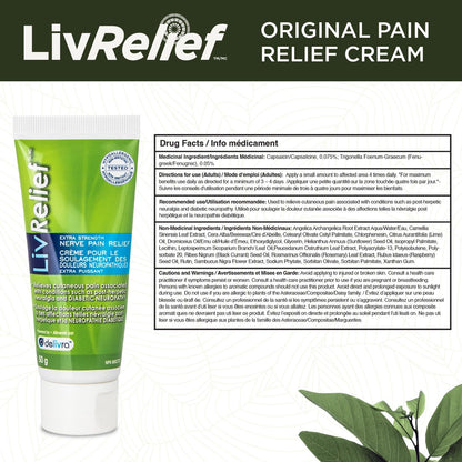LivRelief Nerve Pain Relief Extra Strength - 50g - dailyvitalstore