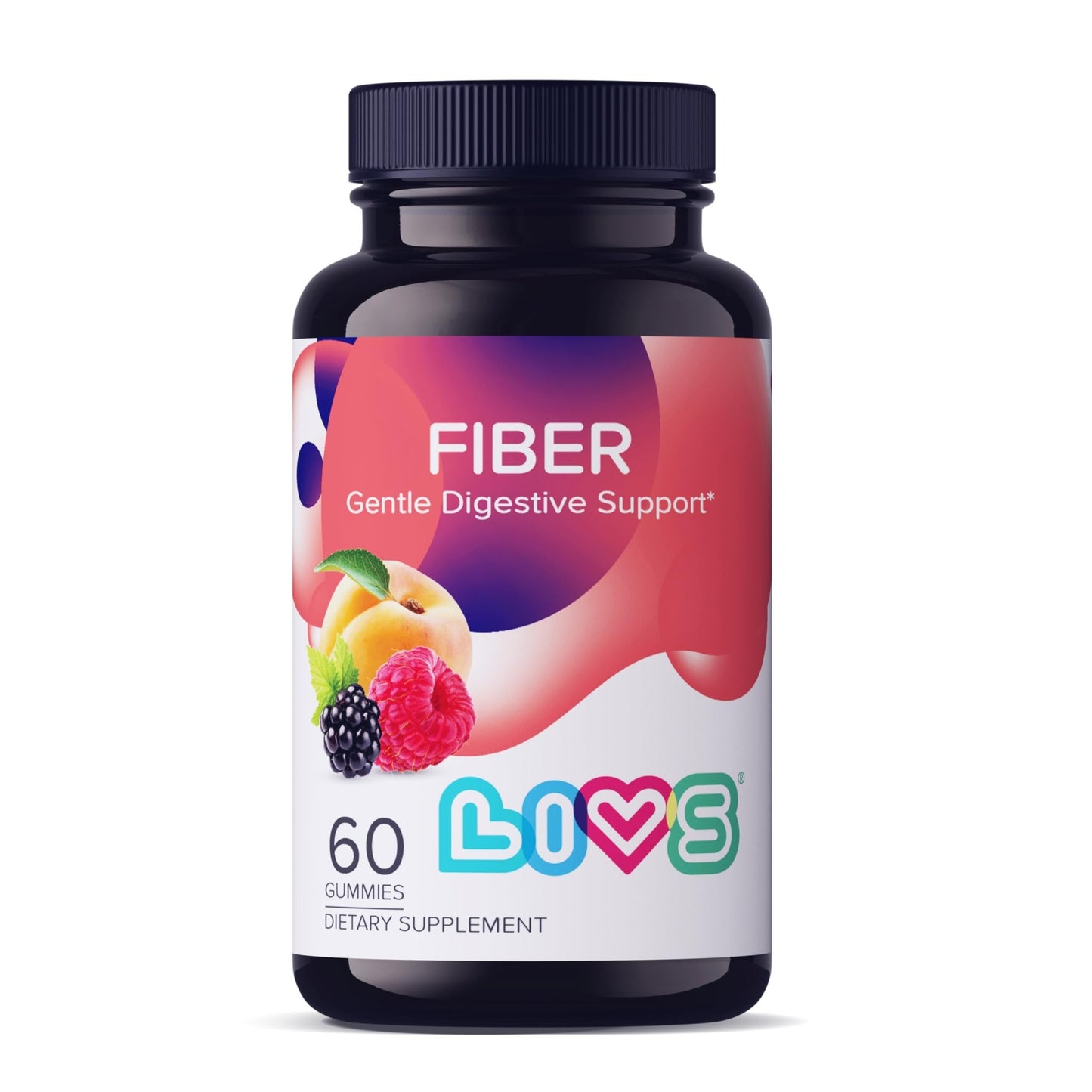 LIVS Fiber Gummies for Adults – Promote Digestive Support & Regularity | Gut Health & Smooth Digestion | Plant-Based Prebiotic | Non-GMO Fiber Supplement - dailyvitalstore