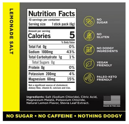 LMNTS Lemonade Zero-Sugar Electrolytes Drinks - 10ct/2.1oz - dailyvitalstore