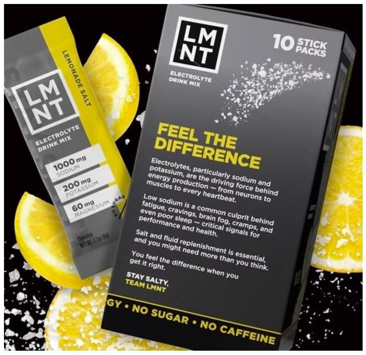 LMNTS Lemonade Zero-Sugar Electrolytes Drinks - 10ct/2.1oz - dailyvitalstore