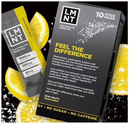 LMNTS Lemonade Zero-Sugar Electrolytes Drinks - 10ct/2.1oz - dailyvitalstore