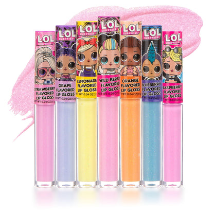 L.O.L Surprise 7-Pack Lip Gloss for Girls, Lol Lip Gloss - dailyvitalstore