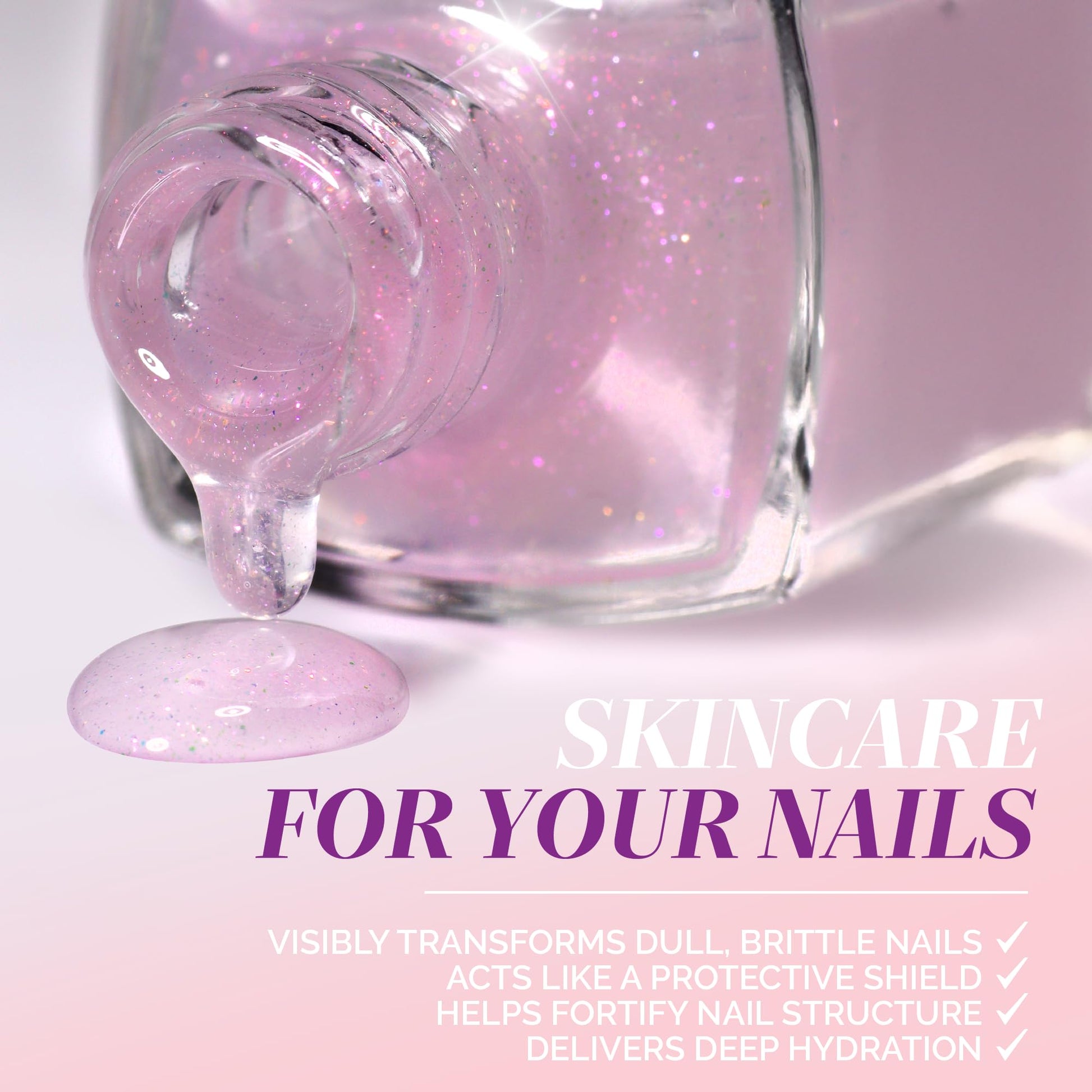 LONDONTOWN Glow Getter Nail Luminizer – One-Step Nail Treatment with Hexanal & Shimmer for Stronger, Healthier, Glossier Nails, No Base or Top Coat Needed, 0.4 Fl Oz - dailyvitalstore
