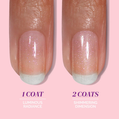 LONDONTOWN Glow Getter Nail Luminizer – One-Step Nail Treatment with Hexanal & Shimmer for Stronger, Healthier, Glossier Nails, No Base or Top Coat Needed, 0.4 Fl Oz - dailyvitalstore