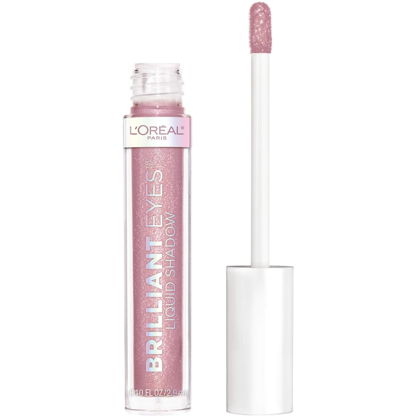 L'Oreal Paris Brilliant Eyes Shimmer Liquid Eye Shadow, Longwearing Lasting Shimmer, Crease Resistant, Flake-Proof, Precision Applicator, Quick Dry, Non-Greasy, Amethyst Quartz, 0.1 oz. - dailyvitalstore