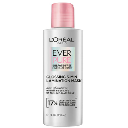L'Oreal Paris Glossing Lamination Hair Mask with Glycolic Acid, Hair Treatment for Lasting - dailyvitalstore