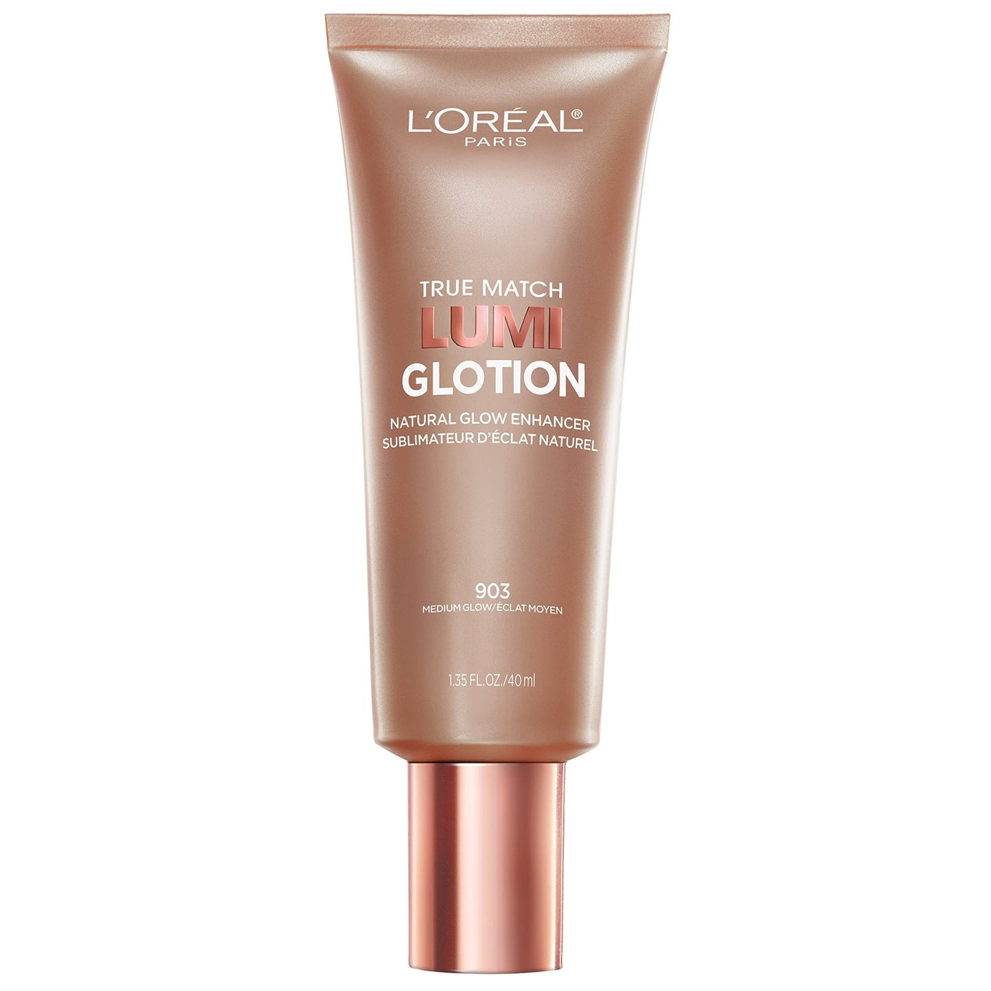 L'Oreal Paris Makeup True Match Lumi Glotion, Natural Glow Enhancer, Illuminator Highlighter, Bronzing Drops For a Sun-Kissed Glow, 903 Medium - dailyvitalstore