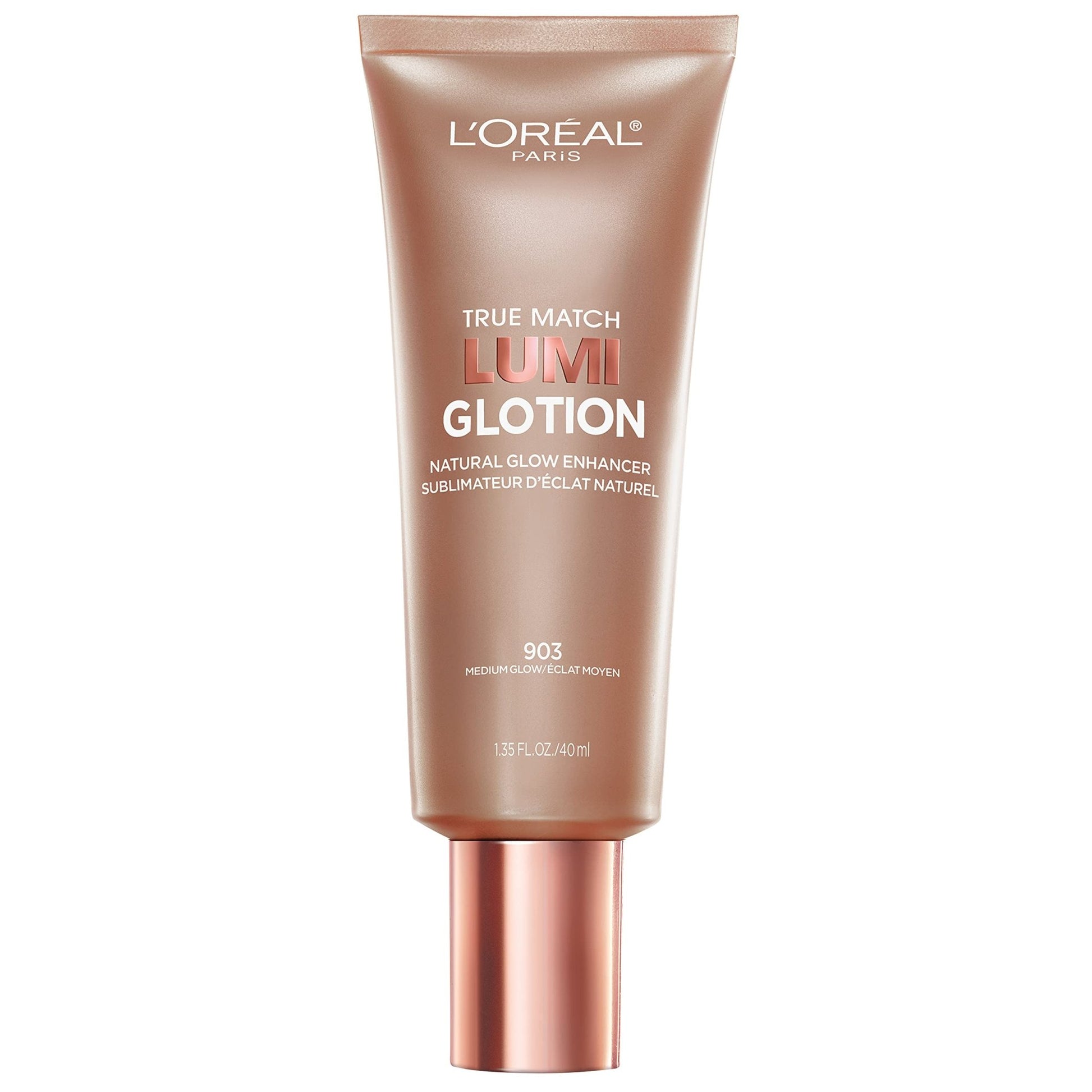L'Oreal Paris Makeup True Match Lumi Glotion, Natural Glow Enhancer, Illuminator Highlighter, Bronzing Drops For a Sun-Kissed Glow, 903 Medium - dailyvitalstore