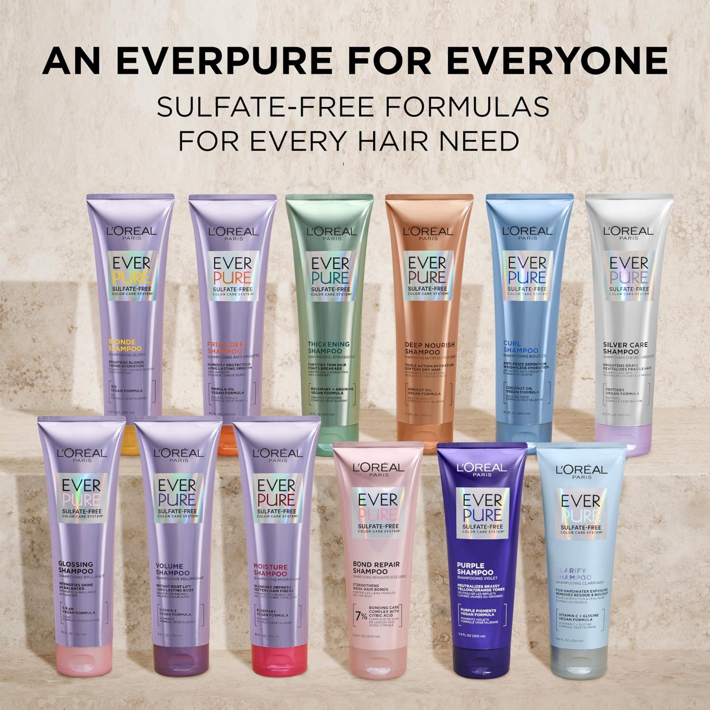 L'Oreal Paris Moisture Sulfate Free Shampoo and Conditioner Set, Hair Care for Color-Treated Hair - dailyvitalstore