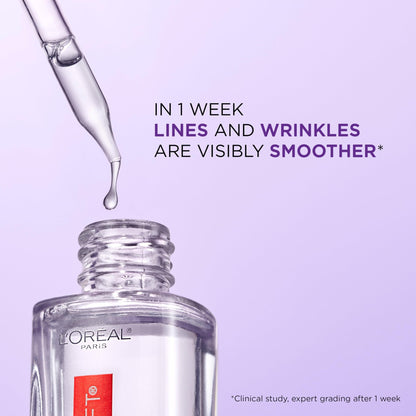 L'Oreal Paris Revitalift 1.5% Pure Hyaluronic Acid Face Serum, Hydrate & Reduce Wrinkles, Fragrance Free 1.7 oz - dailyvitalstore