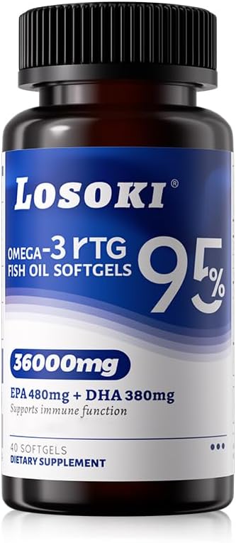Losoki High Purity rTG Fish Oil Capsules 40 Capsules - dailyvitalstore