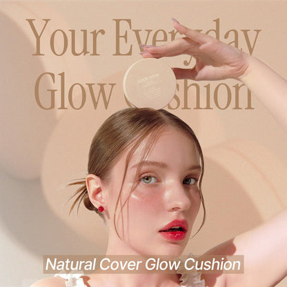 LOVB LOVB Natural Cover Glow Cushion Foundation | Satin Radiant Finish | Korean Foundation Makeup | Long-Lasting Natural Coverage | for All Skin Types 0.42 oz. (23N Natural Beige) - dailyvitalstore